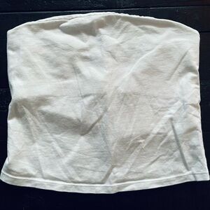 Free People White Strapless Tube Top